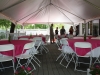 40 Frame Tent on deck